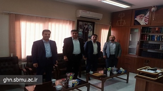 دیدار مدیر شبکه بهداشت و درمان با رئیس دادگستری شهرستان قرچک 